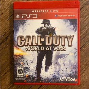 Call of duty world at war PS3 game